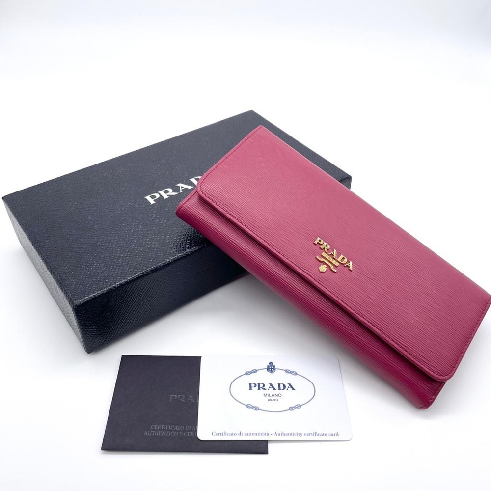 Prada Women’s 1MH132 Vitello Move Ibisco Wallet